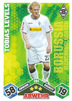 Tobias Levels Borussia Monchengladbach 2010/11 Topps MA Bundesliga #204